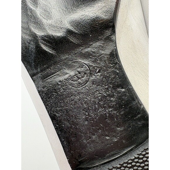 Chanel Ballet Flats White & Black Bi-Color Leather Cap Toe CC Logo Sz EU 36.5 - Picture 13 of 13